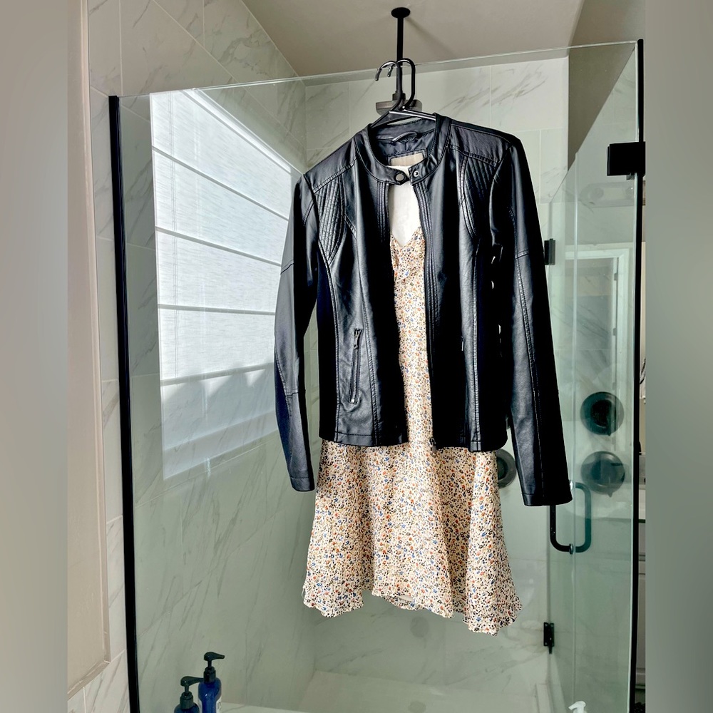Black Faux Leather Jacket